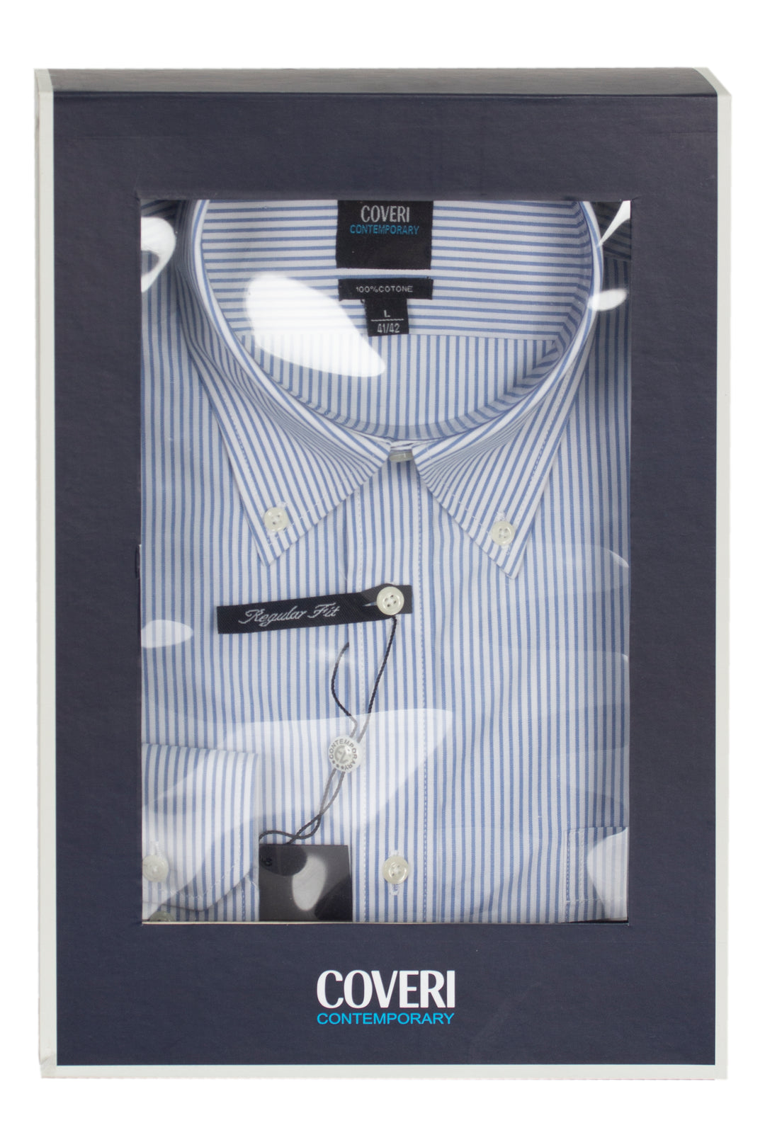 Camicia classica da uomo rigata in scatola magnetica