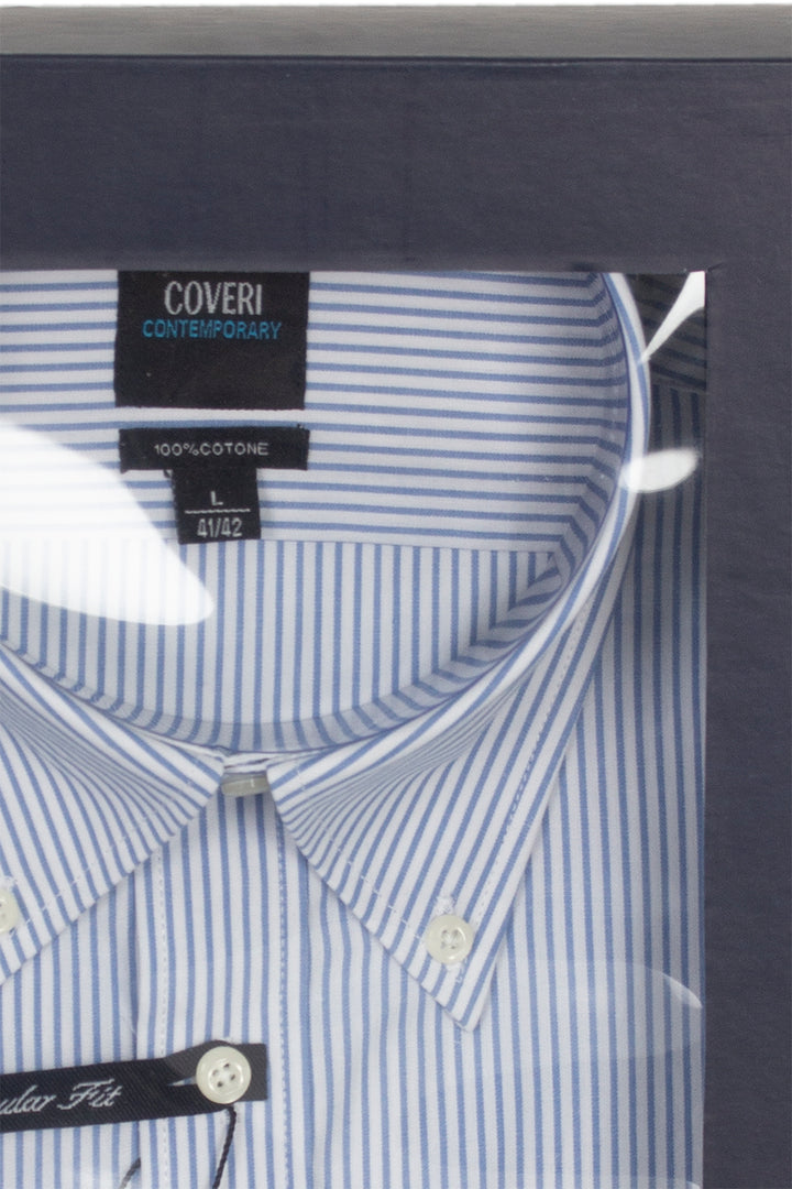 Camicia classica da uomo rigata in scatola magnetica