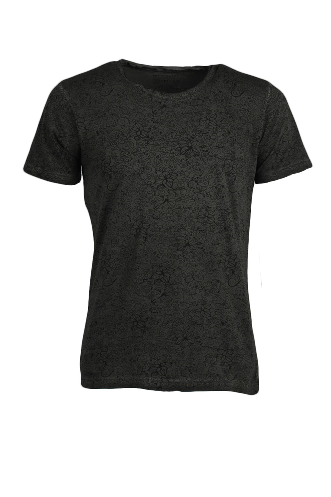 T-Shirt in cotone con microfantasia a contrasto