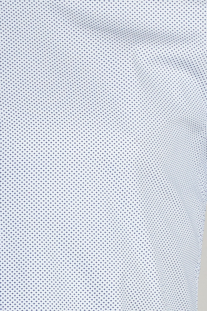 Camicia da uomo con microfatasia a contrasto