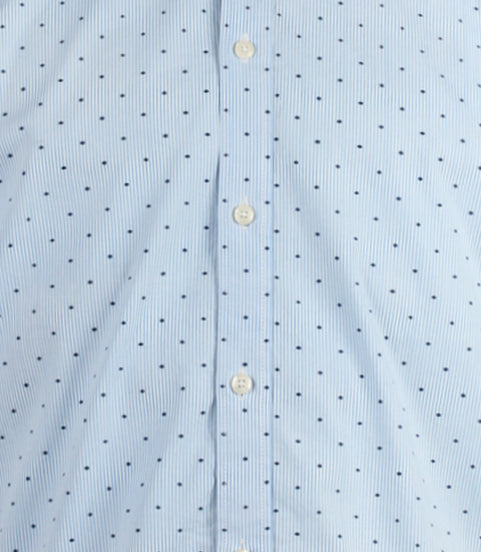 Camicia da uomo a mezza manica con microfantasia