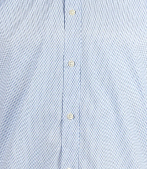 Camicia da uomo a mezza manica con microfantasia