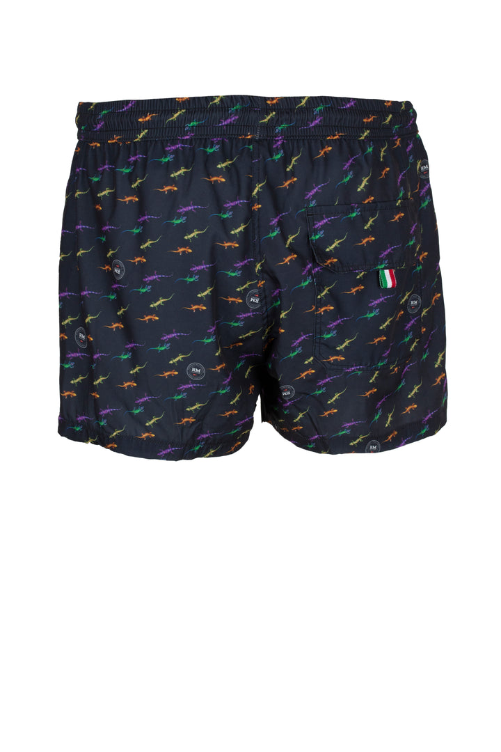 Shorts mare uomo Made in Italy motivo gecho