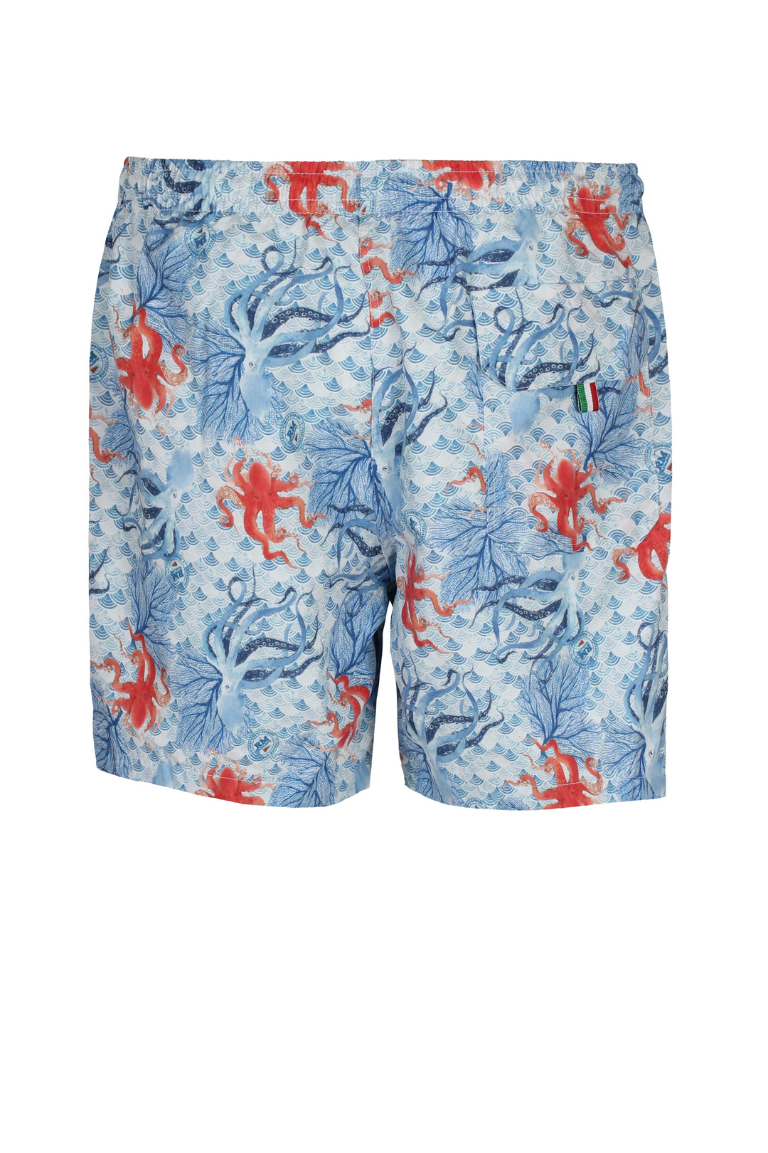 Shorts mare uomo Made in Italy motivo piovra - Main Image