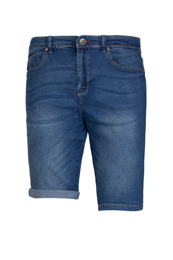 Bermuda jeans uomo light washed 